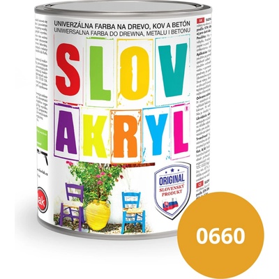 Slovakryl 0660 0,75kg oker