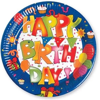 Procos Чинии Happy Birthday 8 бр
