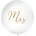 PartyDeco Кръгъл латексов джъмбо балон - златен Mrs