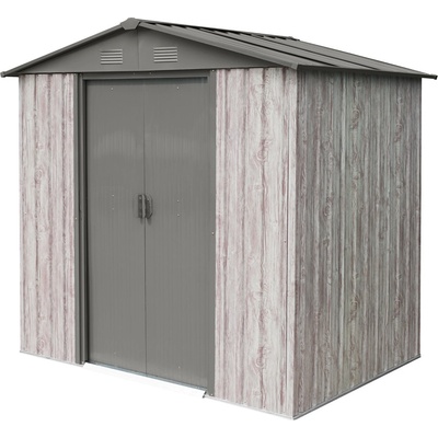 BestBerg ZDB-2SD 2,5 m² 194 x 131 x 184 cm biele drevosivá