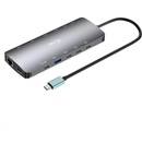 i-Tec USB-C Metal Nano 3x Display Dock, 2x HDMI 1x USB-C video + Power Delivery 140W C31NANOTRIPLEDOCKPD