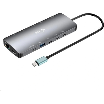 i-Tec USB-C Metal Nano 3x Display Dock, 2x HDMI 1x USB-C video + Power Delivery 140W C31NANOTRIPLEDOCKPD