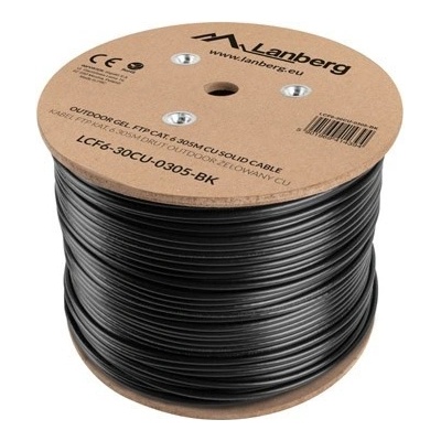 Lanberg LCF6-30CU-0305-BK Cat.6 outdoor, 305m, černý