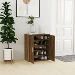 vidaXL Шкафове за обувки 60 x 35 x 70 cm Опушен дъб (816008)