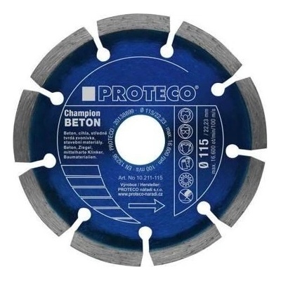 Proteco Diamantový kotúč segment 115 mm 10.211-115
