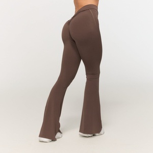 GymBeam Дамско долнище Fierce V-back Cappuccino L