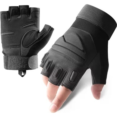 DRAGOWA Tactical Къси тактически ръкавици Yankee, черни (DRG072.Black)