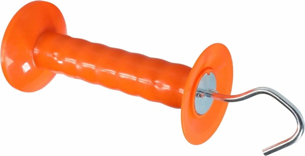 Oranžová rukoväť brány pre elektrický plot