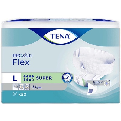 TENA Flex Super inkontinenčné plienkové nohavičky 7 kvapiek L 30 ks