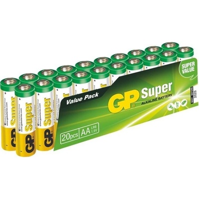 GP Super Alkaline AA 20ks 1013200210 – Zboží Mobilmania