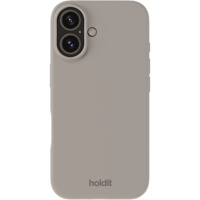 Holdit Калъф Holdit - Silicone, iPhone 16, Taupe (7330985165047)