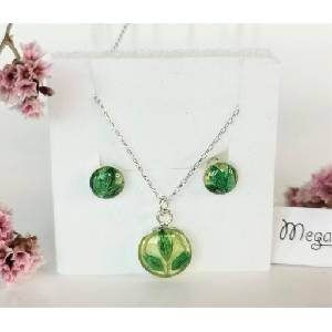 Meganflo Сребърен комплект - зелен лимониум