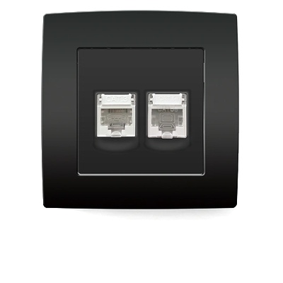 ELMARK City ТЕЛЕФОНЕН rj11+КОМП. КОНТАКТ rj45 АНТРАЦИТ (193731)