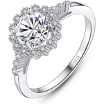 Silenti Jewelry Сребърен пръстен "Грижовност" - 6 - 52мм (16.6мм диам. )