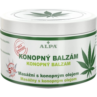 Alpa konopný balzam masážny s mentolom 250 ml