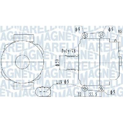 Alternátor MAGNETI MARELLI 063732055010