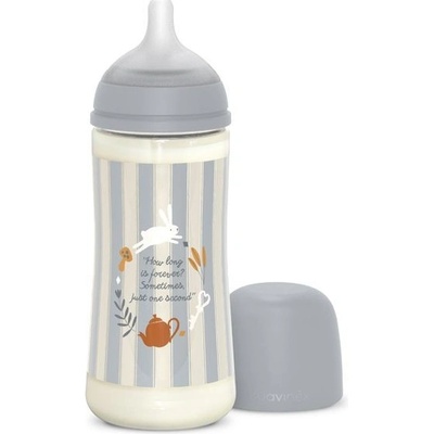 Suavinex dojčenská fľaša Wonderland fyziologický prietok modrá 360 ml