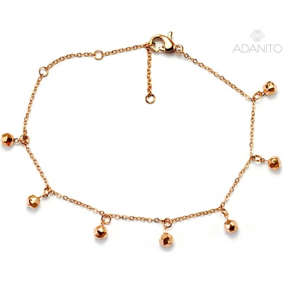 Adanito Rose gold náramok z chirurgickej ocele s príveskami BK42083A