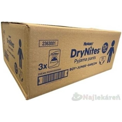 Huggies DryNites XL Jumbo pro chlapce 13+ let 48–60 kg 33 ks