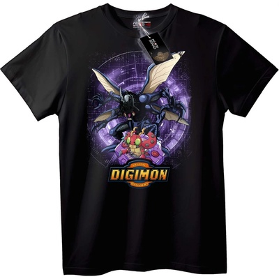 NOONEBRAND Тениска Digimon с Дигитални Чудовища - M, Black