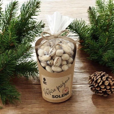 Nutworld Pistácie pražené solené v celofánku a kelímku 150 g