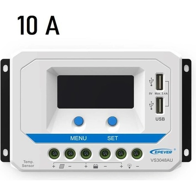 EPever PWM 12V / 150Wp 24V/300W 10A VS1024AU