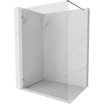 Mexen Lunar душ кабина Walk-in лява 140 x 200 см, прозрачна 8 мм, четкана мед - 830-140-000-65-00-L (830-140-000-65-00-L)