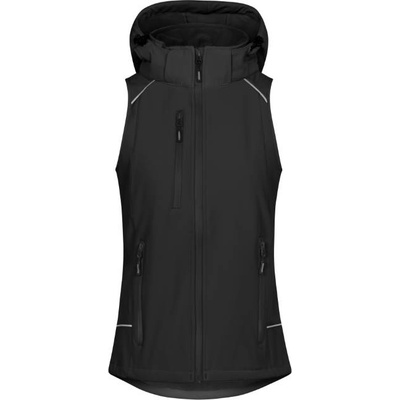 Promodoro 7845 / Дамски двуслоен софтшел елек - черен xxl (40784500205)