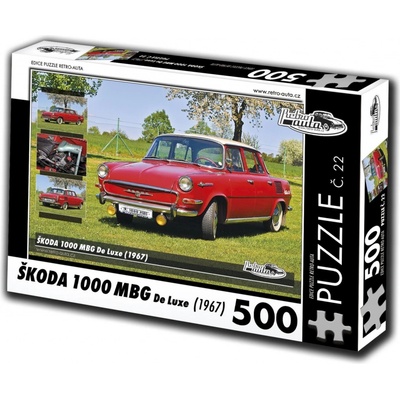 Retro-Auta Škoda 1000 MBG De Luxe 1967 500 dílků