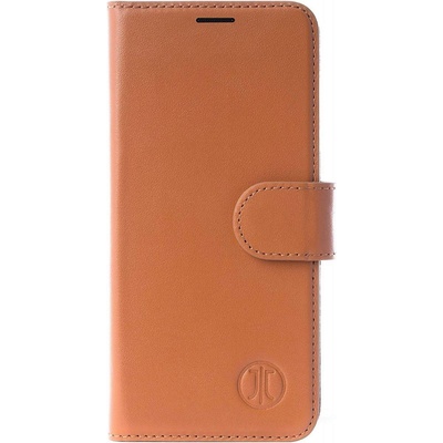 JT BERLIN BookCase Kreuzberg Case - хоризонтален кожен (естествена кожа) калъф тип портфейл за iPhone 11 Pro Max (кафяв)