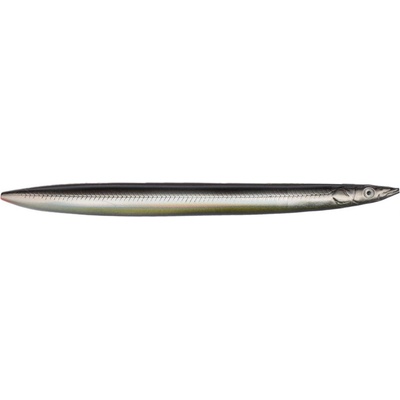 Savage Gear pilker Line Thru Sandeel 125mm 19 g 04-Black Ghost