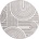 Multidecor Кръгъл килим salamanca 100 см сив/бял (mu0110)