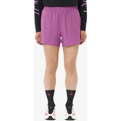 Salomon běžecké kraťasy dámské Shkout Core 2In1 Shorts 4 iris orchid