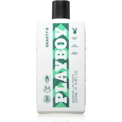 Playboy Gravity 0 sprchový gél 3v1 pre mužov 250 ml