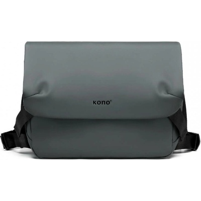 Messenger taška crossbody šedá KONO