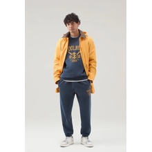 Woolrich tepláky NAVY LOGO SWEATpants modrá