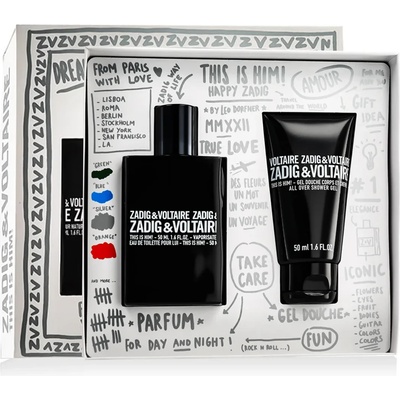 Zadig & Voltaire This is Him комплект за мъже Eau de Toilette 50 ml + Душ гел 50 ml