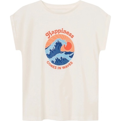 DEDICATED Дамска тениска DEDICATED Women's Visby Happiness T-shirt - Whisper White - размер XL (116-5939-0515)