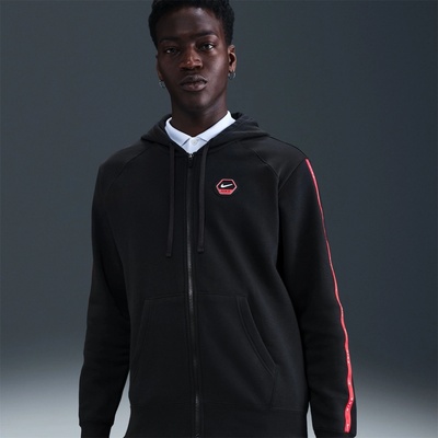 Nike Мъжки суичър Nike City Hoodie Mens - Black/Red