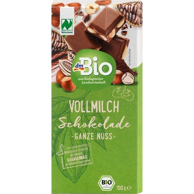 dm Bio mléčná s lískovými ořechy 100 g
