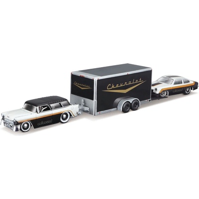 Maisto Design Team Haulers 1955 Chevrolet Nomad + 1971 Chevrolet Vega 1:64