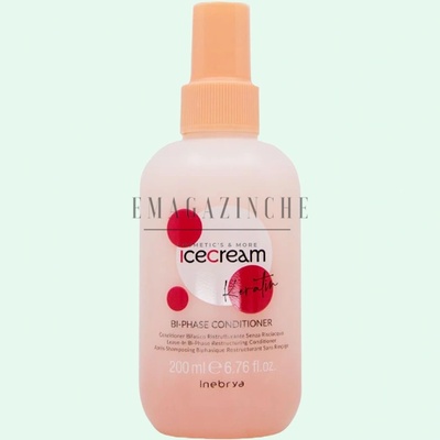 Inebrya Двуфазен възстановяващ балсам с кератин 200 мл. Ice Cream Keratin Bi-Phase Conditioner (0226313)
