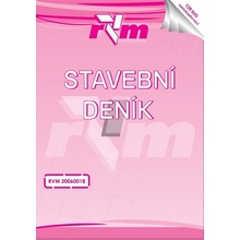 RVM 20060038 Stavební deník A4 - 128 listý propisovací, čísl.