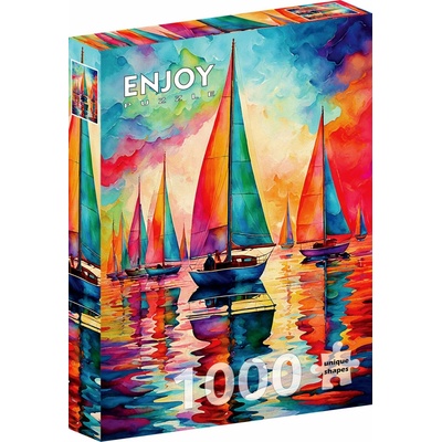 ENJOY Farebné plachetnice 1000 dielov