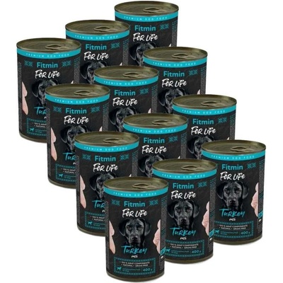 Fitmin Dog For Life Turkey 12 x 400 g