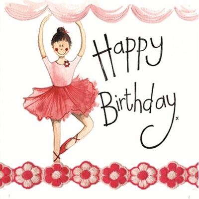 HOLD DOLÁK, s.r.o. Embosované přání do obálky Happy Birthday - Ballerina