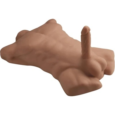 SilexD Силиконово тяло със сменяемо дилдо Silexd Apollo L карамел