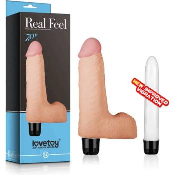 Image 1 of Пенис вибратор с тестиси за истинско усещане, 17см. - Real Feel 3 (LVTOY00032)