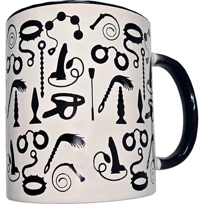 Чаша с BDSM аксесоари, стилен и забавен подарък - BDSM Mug White 370ml (D-244771)