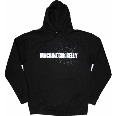 Machine Gun Kelly Unisex Pullover Hoodie: Cracked Glass back Print